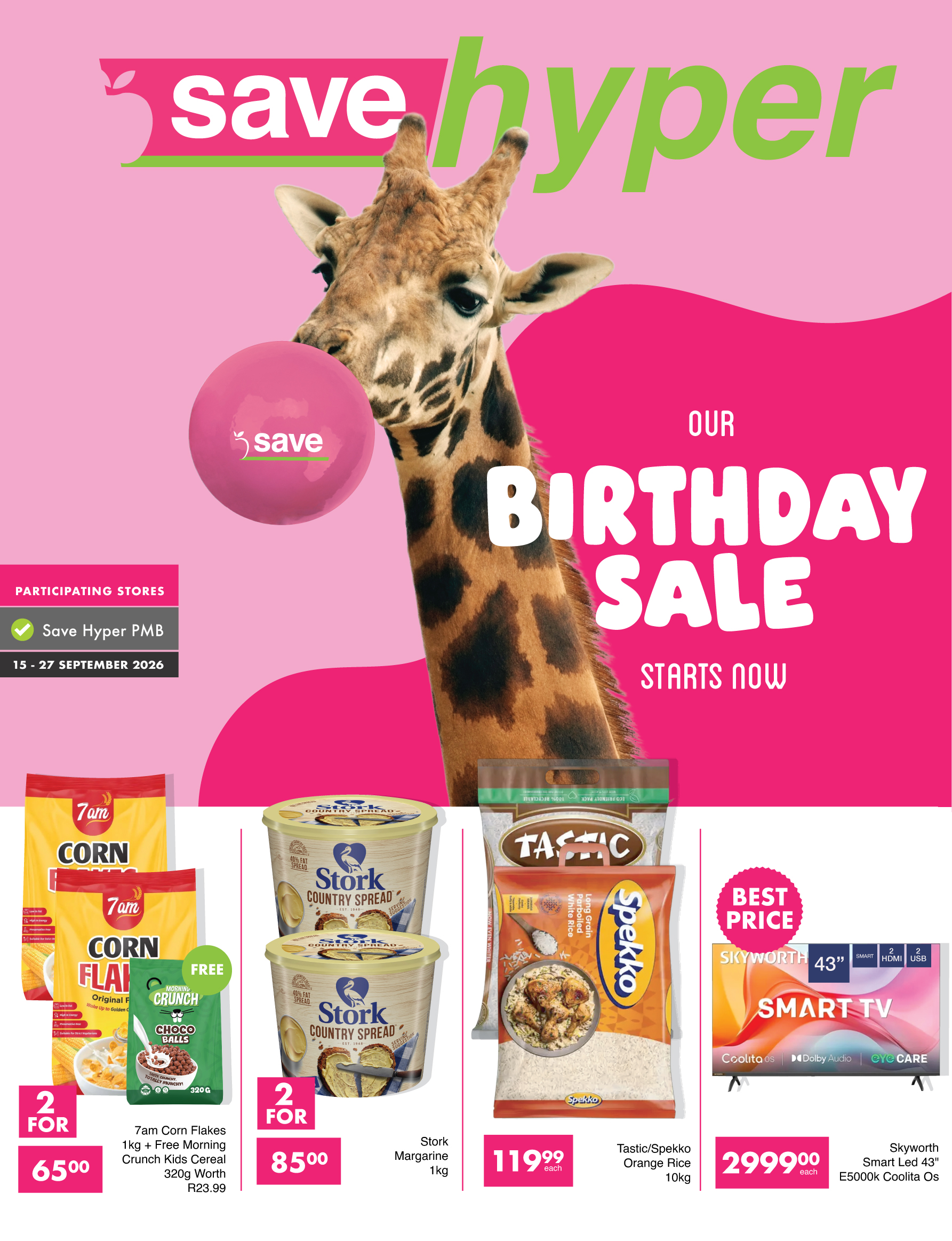 Save<br/>Hyper Specials<br/> 15 - 27 September 2026